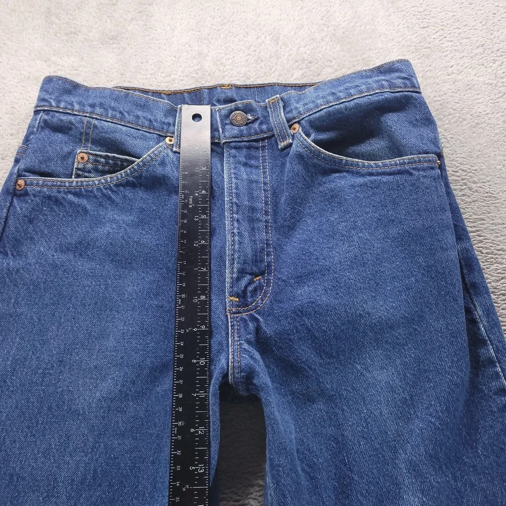 VTG Levis 517 Jeans Mens 31x32 Blue Slim Bootcut Orange Tab 80s Made In USA